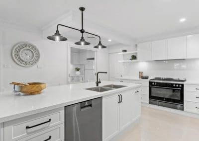 harrington park all white kitchen