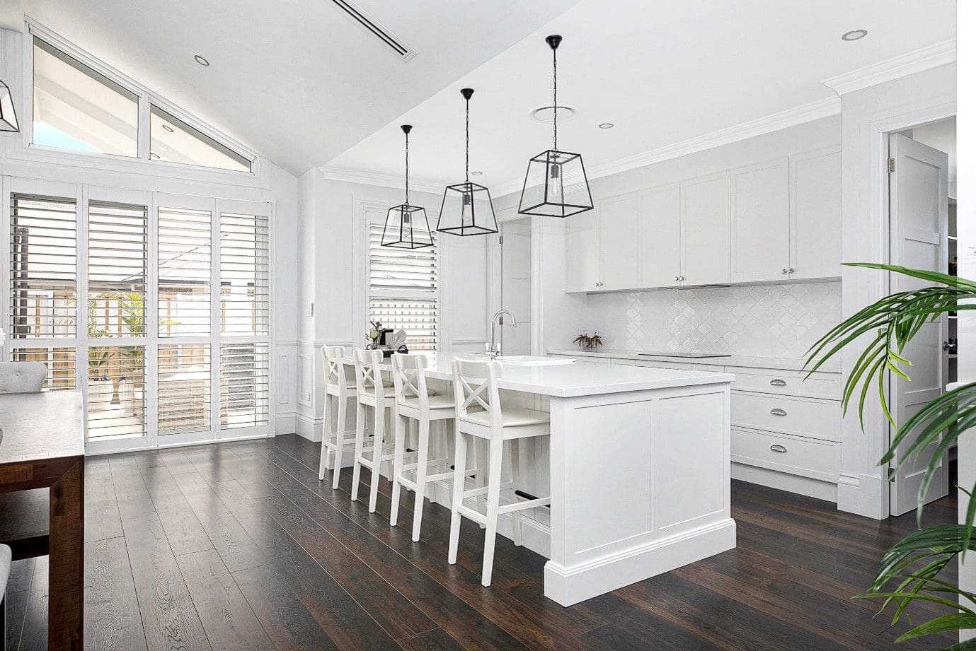 all white kitchen