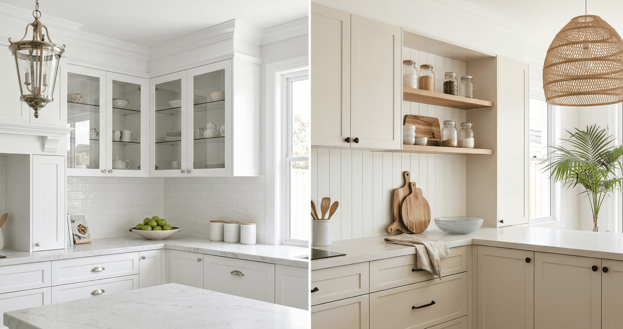 Hamptons vs Coastal Hamptons Kitchen Hamptons vs Coastal Hamptons Kitchen